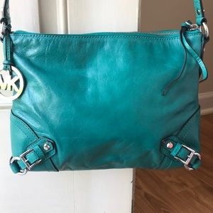 Michael Kors Teal Leather Crossbody